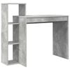 vidaXL Skrivebord Betonggr&aring; Konstruert tre 100 x 40 x 90 cm