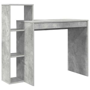 vidaXL Skrivebord Betonggr&aring; Konstruert tre 100 x 40 x 90 cm