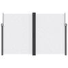 vidaXL Uttrekkbar sidemarkise 220x1200 cm hvit