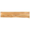 vidaXL Bordplate naturlig kant 140x20x3,8 cm heltre mango