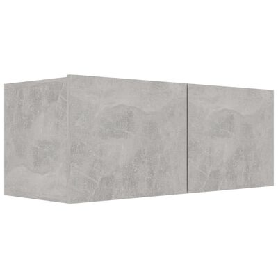 vidaXL TV-benk betonggrå 80x30x30 cm sponplate