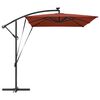 vidaXL Kantilever bananparasol Terrakotta 294 x 200 x 254 cm