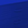 vidaXL Kommode marineblå 80x35x101,5 cm stål