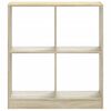 vidaXL Bokhylle sonoma eik 68,5x32x75 cm konstruert tre