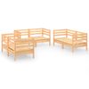 vidaXL Hagesofagruppe 6 deler heltre furu