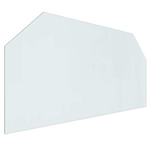 vidaXL Peisglassplate Gjennomsiktig 120 x 60 cm Glass
