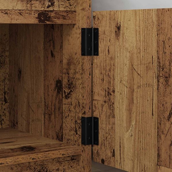 vidaXL Hingse 2 pcs Svart 38 x 17 x 60 mm Jern