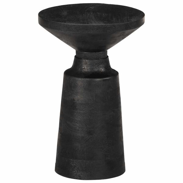 vidaXL Sidebord svart &Oslash;33x50 cm heltre mango