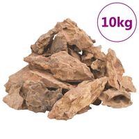 vidaXL Dragesteiner 10 kg brun 1-10 cm