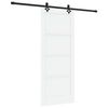 vidaXL Skyved&oslash;r ORKDAL Hvit 83 x 202 cm Heltre furu