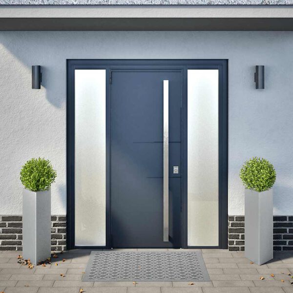 vidaXL Plantekasser 2 stk 30x26x75 cm galvanisert st&aring;l