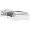 vidaXL Sengeramme hvit heltre 90x190 cm Single