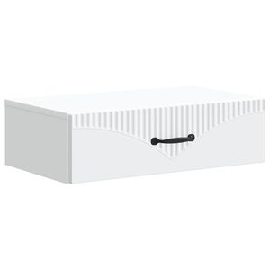 vidaXL Vegghengt Sidebord Hvit 59 x 34,5 x 17 cm Konstruert tre