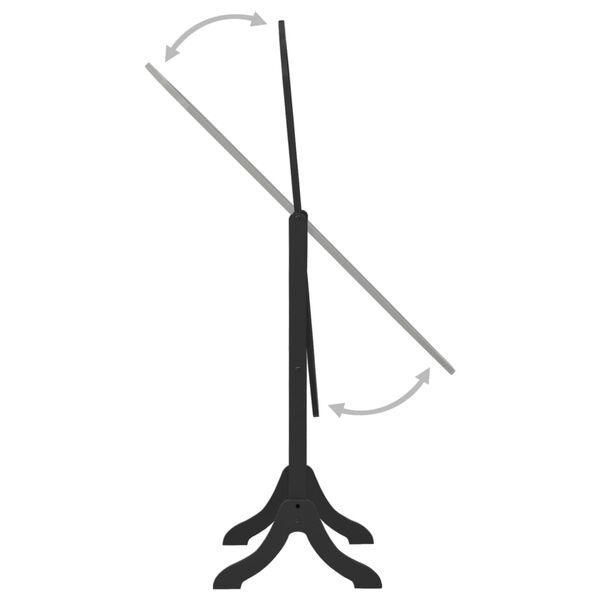 vidaXL Frittst&aring;ende speil 46x48x164 svart