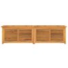 vidaXL Putekasse med pose 200x50x55 cm heltre teak