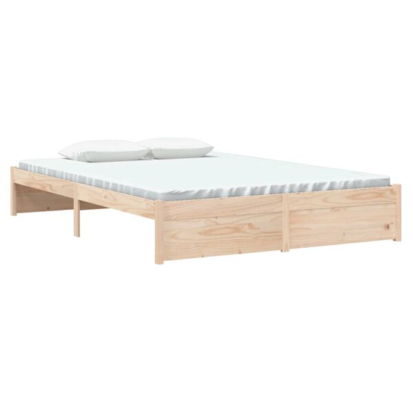 vidaXL Sengeramme heltre 140x190 cm