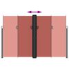 vidaXL Uttrekkbar sidemarkise 220x1000 cm terrakotta