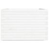 vidaXL Plantekasse hvit 70x70x49,5 cm heltre furu