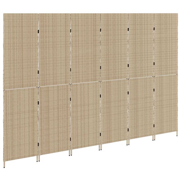 vidaXL Romdeler Beige 292 x 180 cm polyrotting