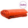 vidaXL Presenning 650g / m² Oransje 3 x 4 m Lerret med PVC-belegg