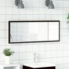 vidaXL LED Badevindu Veggmontert Svart Eik 100 x 8,5 x 37 cm Glass