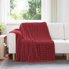 vidaXL Kastteppe Bordeaux R&oslash;d 200 x 150 cm Fleece