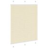 vidaXL pliss&eacute;gardin krem 110x100 cm Stoff Bredde 109,4 cm Polyester