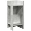 vidaXL Sidebord med hylle betonggr&aring; 25,5x27x60 cm