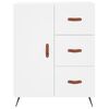 vidaXL Highboard hvit 69,5x34x180 cm konstruert tre