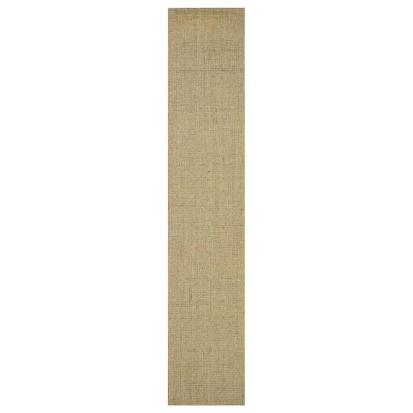 vidaXL Teppe naturlig sisal 66x350 cm grønn