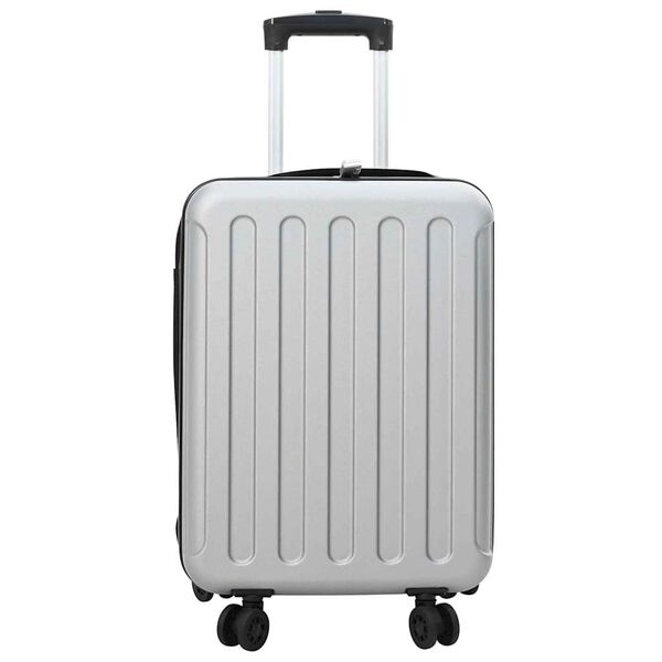 vidaXL Koffert med l&aring;s s&oslash;lv 34 x 23 x 55.5 cm ABS-plast