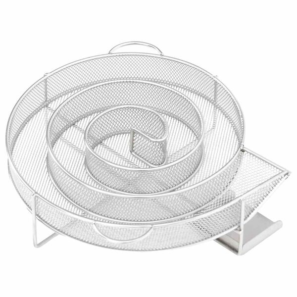 vidaXL Kaldr&oslash;ykgenerator rund 19,5 cm rustfritt st&aring;l