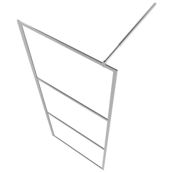 vidaXL Dusjvegg med halvfrostet ESG-glass 90x195 cm