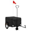 vidaXL Sykkelvogn svart 30 kg jern
