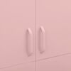 vidaXL Garderobe rosa 90x50x180 cm st&aring;l