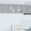 vidaXL Hengende skap Gr&aring; Sonoma og hvit 80 x 31 x 40 cm Konstruert tre