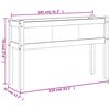 vidaXL Hageplantekasse med ben voksbrun 110x31x70 cm heltre furu