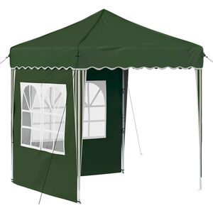 vidaXL Pop-up Festtelt 195 x 195 x 245 cm Gr&oslash;nn Oxford Stoff