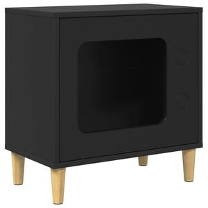 vidaXL Katt Hus Svart 51 x 30 x 52 cm Konstruert tre