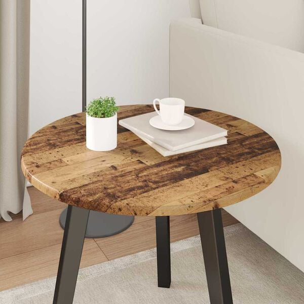 vidaXL Bordplate Gammelt tre 50 x 50 x 1,5 cm Konstruert tre