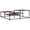 vidaXL Salongbord brun eik 107x107x40 cm konstruert tre