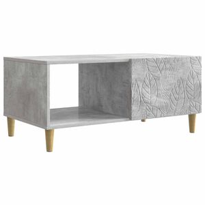vidaXL Kaffebord Betonggr&aring; 90 x 50 x 40 cm Konstruert tre
