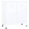 vidaXL Industriell oppbevaringskiste hvit 90x40x100 cm st&aring;l