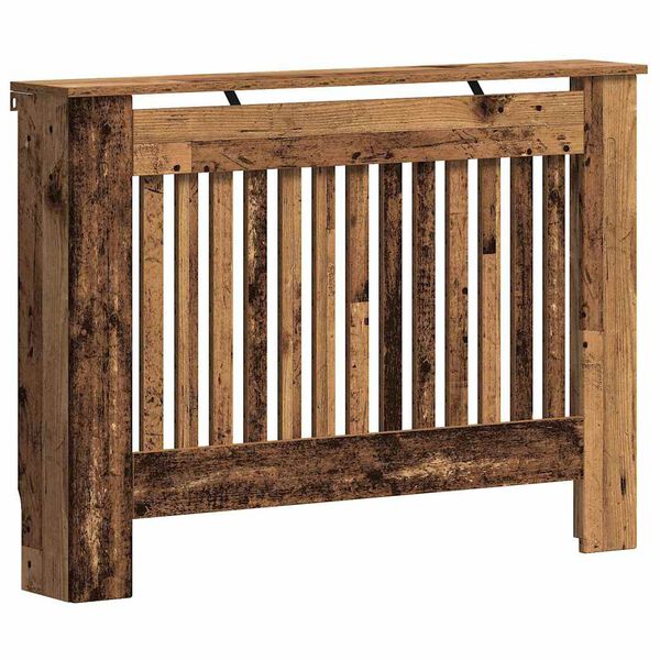 vidaXL Radiator Deksel Gamle tre 112 x 19 x 81,5 cm Konstruert tre