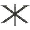 vidaXL Spisebordben edderkoppformet antrasitt 120x68x(72-73) cm st&aring;l