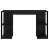 vidaXL Skrivebord Svart Eik 130 x 50,5 x 75 cm Konstruert tre