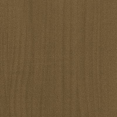 vidaXL Bokhylle/romdeler honningbrun 40x35x135 cm heltre furu