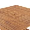 vidaXL Hagebord 150x150x76 cm heltre teak