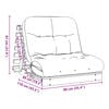 vidaXL Futonsofa med madrass 90x206x11 cm impregnert furu