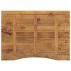 vidaXL Skrivebordsplate med kurve 110x80x2,5 cm heltre grovt mangotre